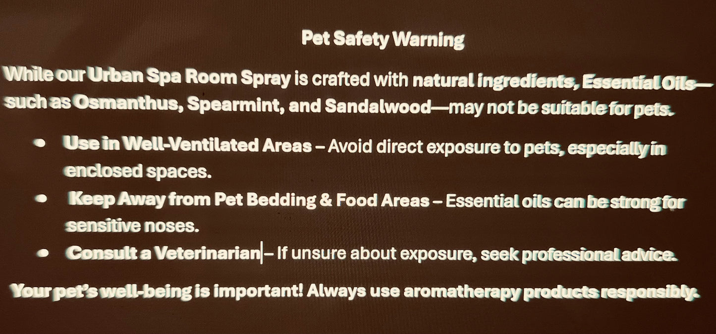 Urban Spa Aromatherapy Room Spray